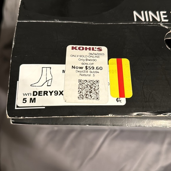 Nine West leather low boots - Picture 5 of 7